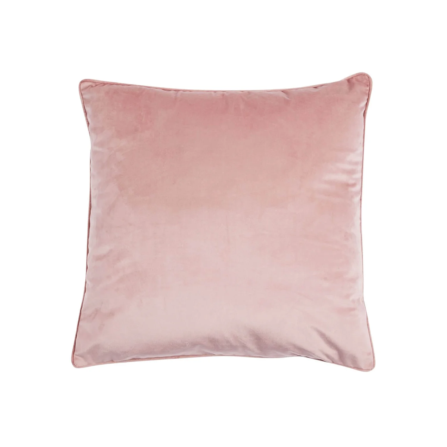 None Large Plain Velvet Cushion - Blush - 58x58cm 3 None Large Plain Velvet Cushion - Blush - 58x58cm