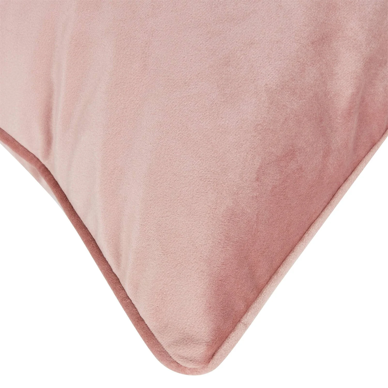None Large Plain Velvet Cushion - Blush - 58x58cm 6 None Large Plain Velvet Cushion - Blush - 58x58cm - Image 4