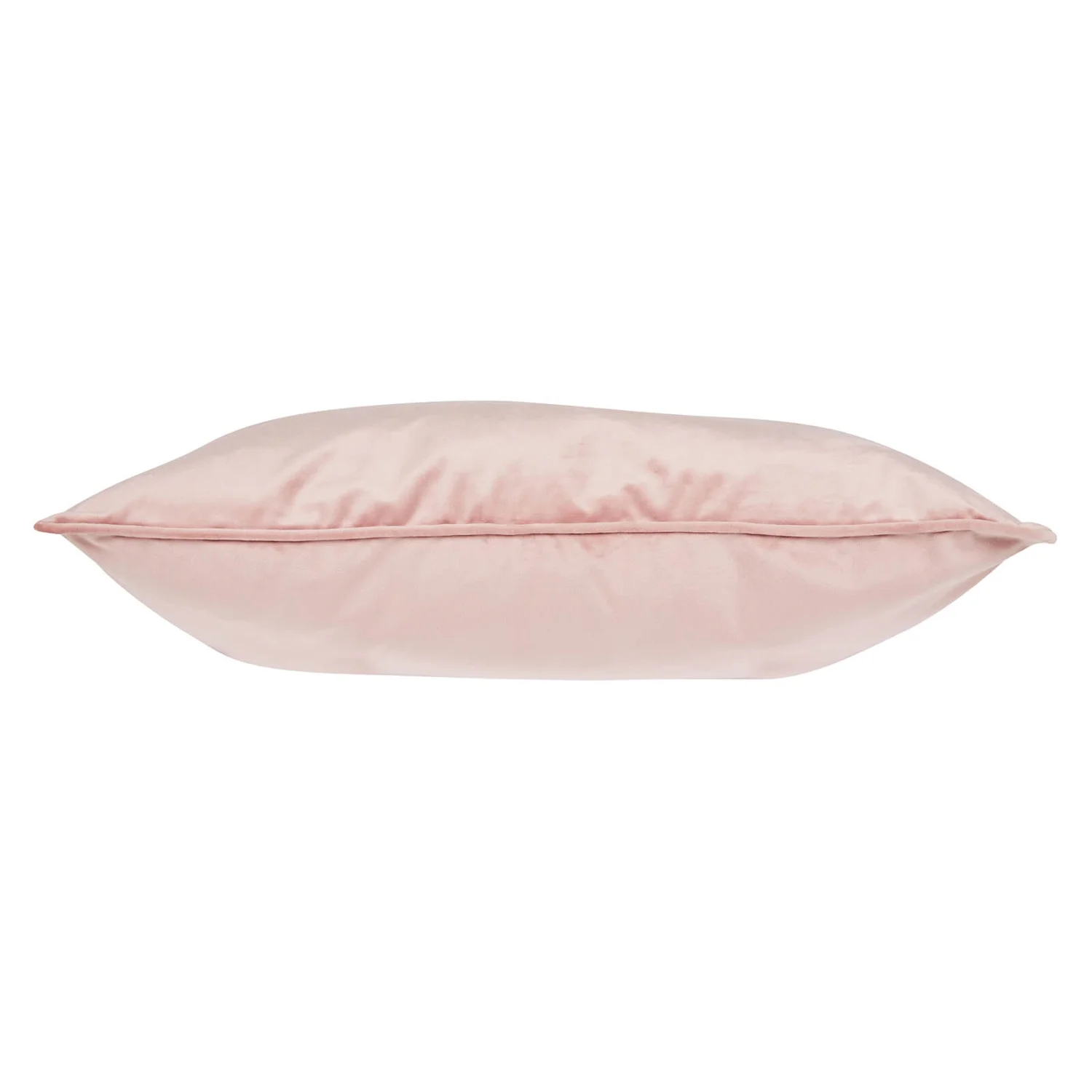 None Large Plain Velvet Cushion - Blush - 58x58cm 5 None Large Plain Velvet Cushion - Blush - 58x58cm - Image 3