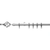 Extendable Cage Finial Curtain Pole - Chrome - 1.7-3m (16/19mm) 2 Extendable Cage Finial Curtain Pole - Chrome - 1.7-3m (16/19mm) -Home Furniture 12831963 2084831968087093