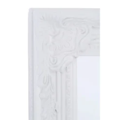 None Chic Vintage Floor Standing Mirror - White -Home Furniture 12832551 9324833194570274