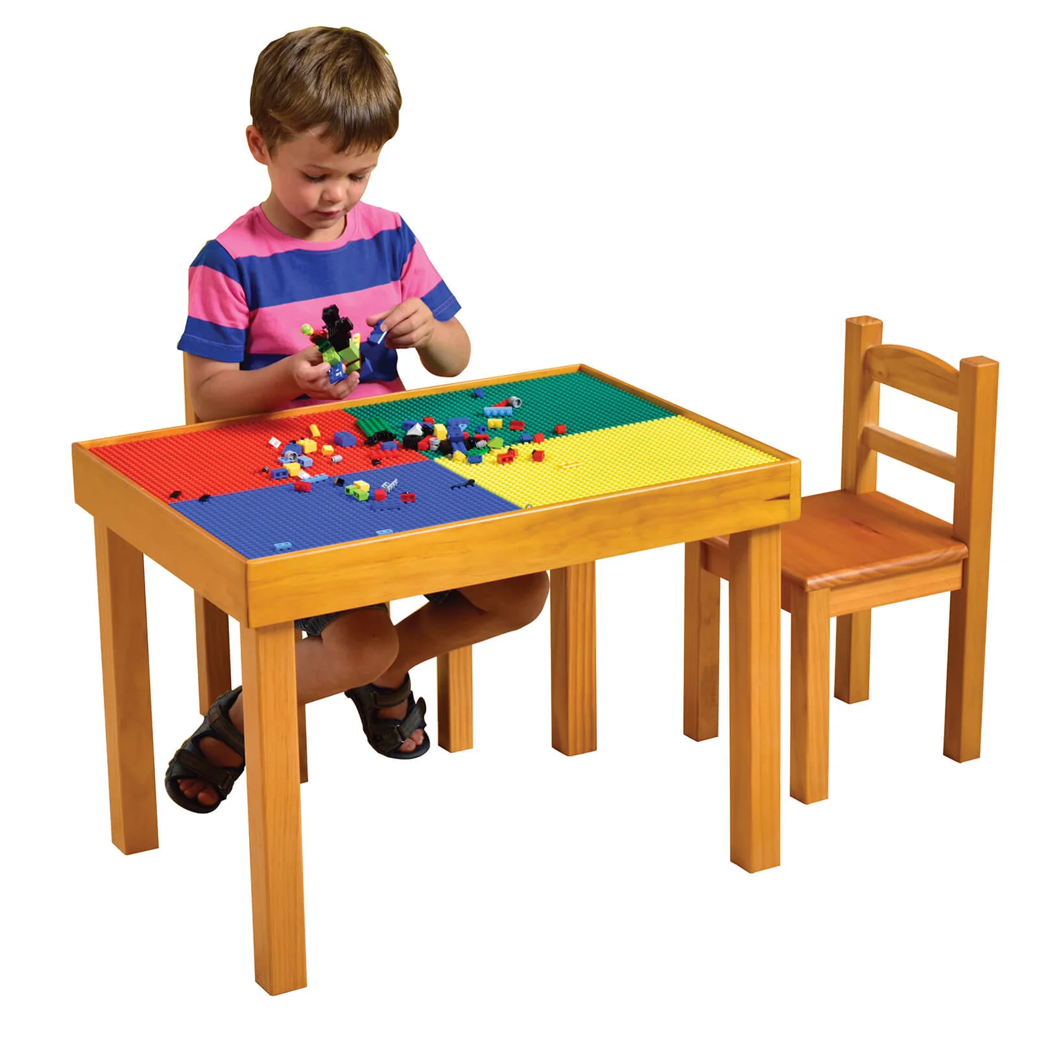 None Wooden Activity Table And Chair Set 7 None Wooden Activity Table And Chair Set - Image 5