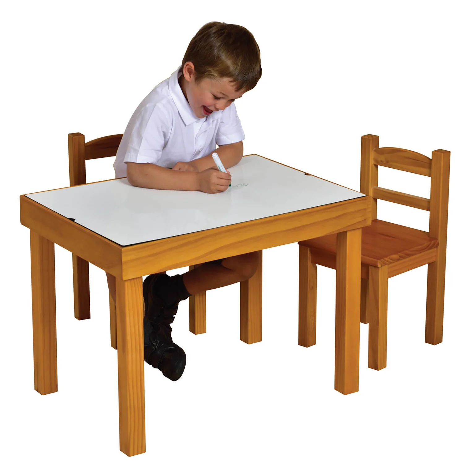None Wooden Activity Table And Chair Set 5 None Wooden Activity Table And Chair Set - Image 3