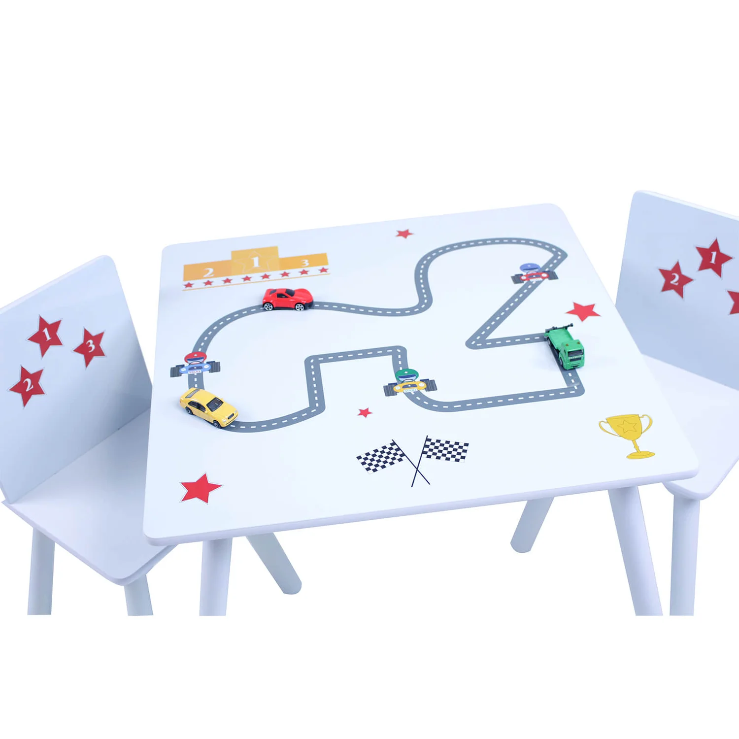 None Stars & Cars Table And Chair Set 4 None Stars & Cars Table And Chair Set - Image 2