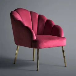 Sophia Scallop Occasional Chair - Cerise 8 Sophia Scallop Occasional Chair - Cerise -Home Furniture 12834754 1684833175761318
