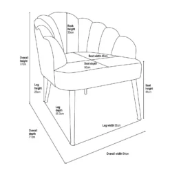 Sophia Scallop Occasional Chair - Duck Egg Blue 9 Sophia Scallop Occasional Chair - Duck Egg Blue -Home Furniture 12834895 9755014368344934