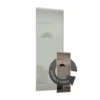 Duo Sliding Wardrobe Door Bronze Mirror /Arctic White Glass With Aluminium Frame (W)610mm -Home Furniture 12835145 1114831941804552