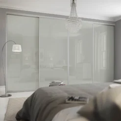 Duo Sliding Wardrobe Door Bronze Mirror /Arctic White Glass With Aluminium Frame (W)610mm 9 Duo Sliding Wardrobe Door Bronze Mirror /Arctic White Glass With Aluminium Frame (W)610mm -Home Furniture 12835145 1704833225095523