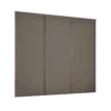 Classic 3 Door Sliding Wardrobe Kit Stone Grey Panel (W)2216 X (H)2260mm