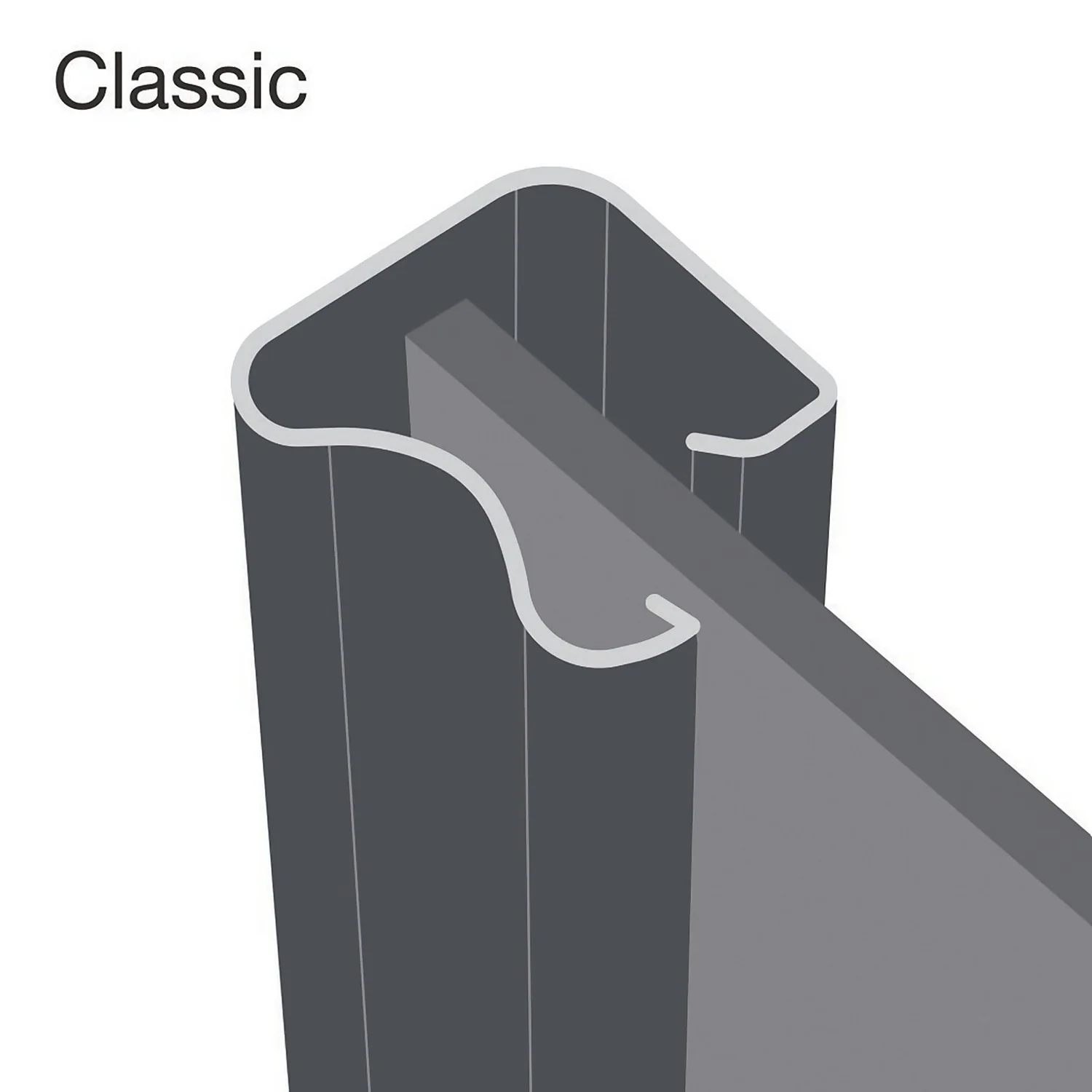 Classic 3 Door Sliding Wardrobe Kit Stone Grey Panel (W)2216 X (H)2260mm 5 Classic 3 Door Sliding Wardrobe Kit Stone Grey Panel (W)2216 X (H)2260mm - Image 3