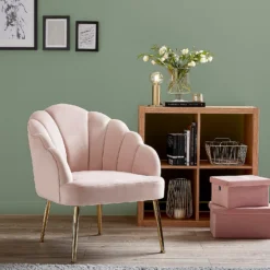 Sophia Scallop Occasional Chair - Blush 13 Sophia Scallop Occasional Chair - Blush -Home Furniture 12836665 1264875399597729