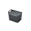 Medium Urban Storage Basket With Lid - Graphite 1 Medium Urban Storage Basket With Lid - Graphite -Home Furniture 12837353 1474831942875096