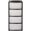4 Drawer Storage Tower - Black -Home Furniture 12837704 1604893529212069