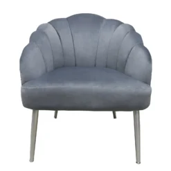 Sophia Scallop Occasional Chair - Grey -Home Furniture 12838886 1264843597067370