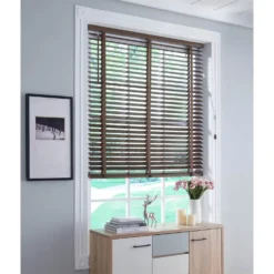 50mm Wood Venetian Blind - Walnut - 100x130cm -Home Furniture 12838993 2024833173381568
