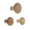 Wood Dots Hook Set - Oak Effect -Home Furniture 12839179 1484831918096989