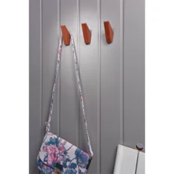 Wooden Hook Set - Walnut Effect -Home Furniture 12839190 5394833201624114