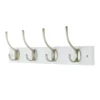4 Victorian Satin Nickel Hooks On White Bloc Board -Home Furniture 12839291 1554845858424233