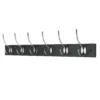 6 Victorian Chrome Hooks On Black Bloc Board -Home Furniture 12839305 7324845858824796