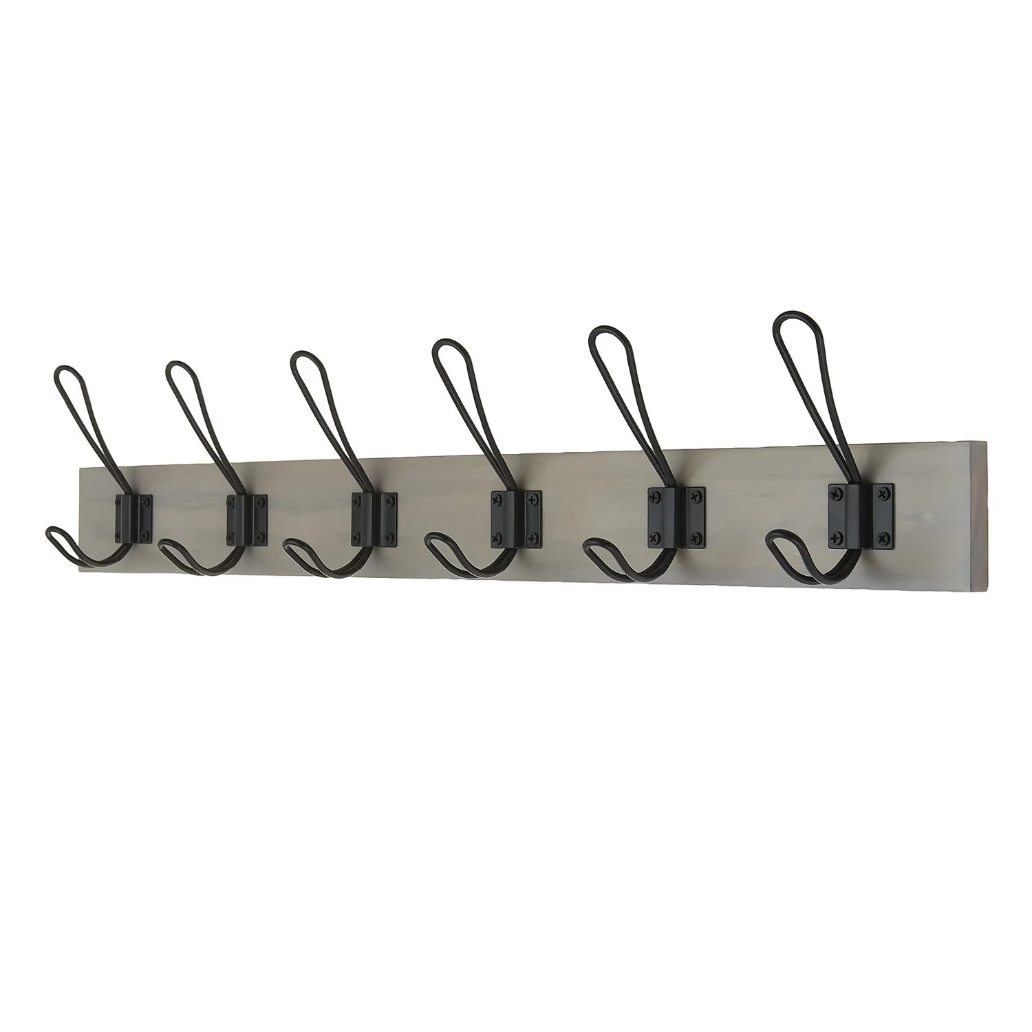 6 Black Wire Hook On Light Grey Ash Board 3 6 Black Wire Hook On Light Grey Ash Board