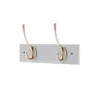 2 Victorian Satin Nickel Hooks On Dove Bloc Board -Home Furniture 12839443 1514845861204876