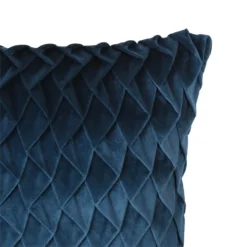 None Velvet Pintuck Cushion - Teal -Home Furniture 12839768 1834832958969408
