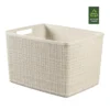 Curver Jute Large Basket - 20L - Off White 1 Curver Jute Large Basket - 20L - Off White -Home Furniture 12840437 1424831943480004