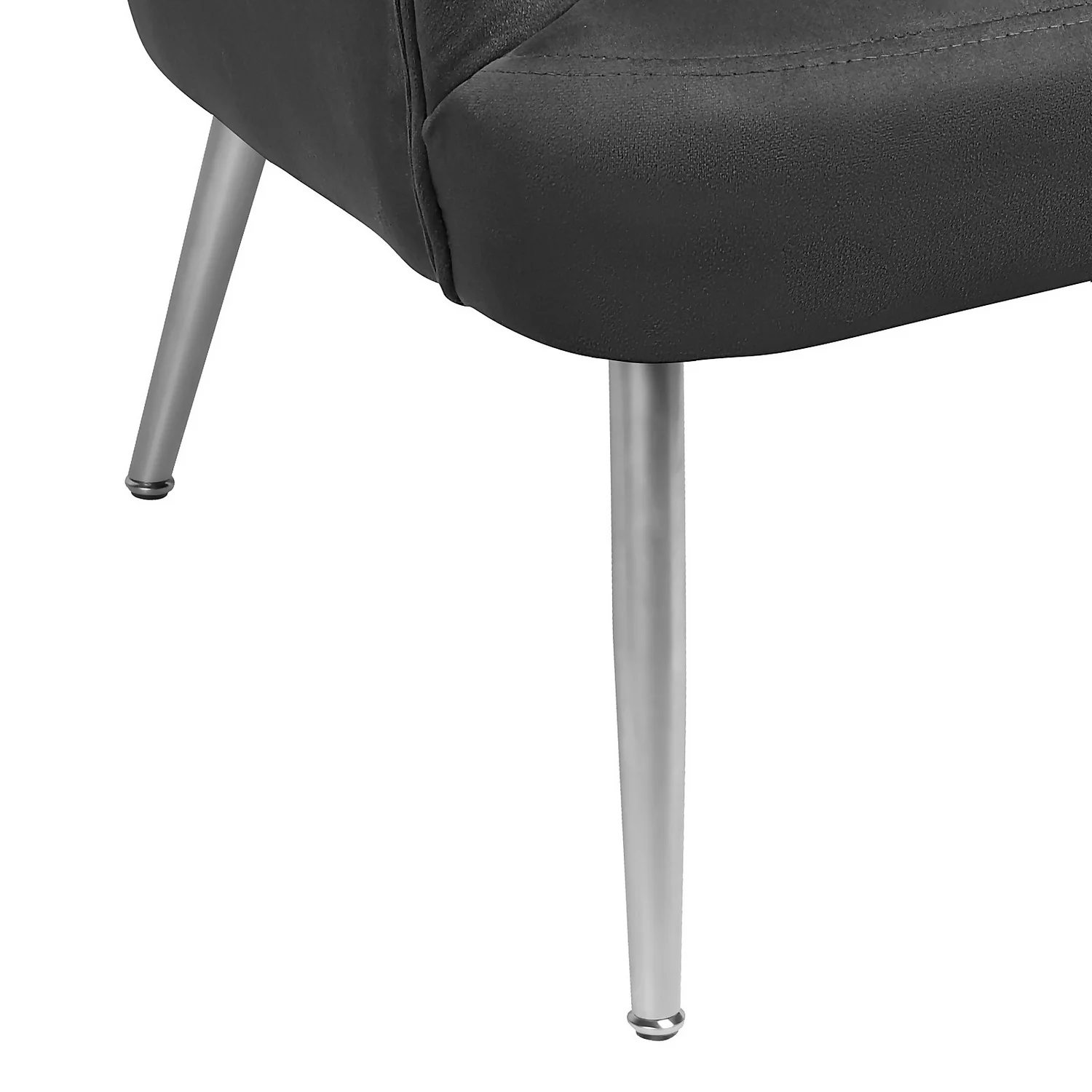 Sophia Scallop Occasional Sofa - Grey 9 Sophia Scallop Occasional Sofa - Grey - Image 7