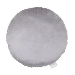 None Round Velvet Cushion - Grey - 45cm -Home Furniture 12842179 1794832975060604