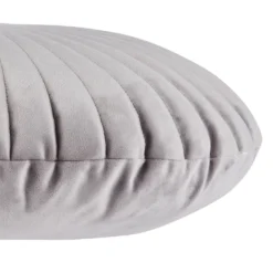 None Round Velvet Cushion - Grey - 45cm -Home Furniture 12842179 5204832975335305