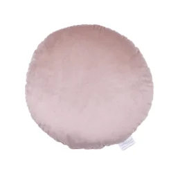 None Round Velvet Cushion - Blush - 45cm -Home Furniture 12842187 1734832975974623