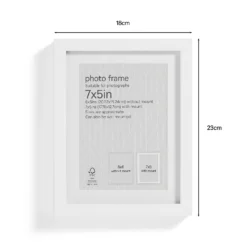 Box Photo Frame - 7x5" - White 8 Box Photo Frame - 7x5" - White -Home Furniture 12879244 1794853904338556