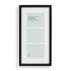 Box Photo Frame Multi Aperture - 40x20cm - Black -Home Furniture 12879250 7494853904667059