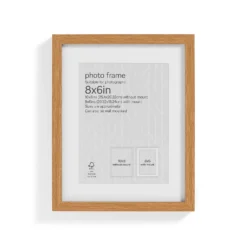 Box Photo Frame - 8x6" - Oak -Home Furniture 12879252 1874853904653631