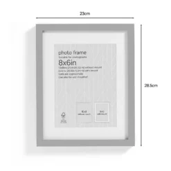 Box Photo Frame - 8x6" - Grey -Home Furniture 12879255 3504853904560112