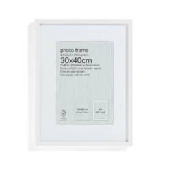 Box Photo Frame - 30x40cm - White -Home Furniture 12879265 9674853904087105