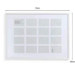 Box Photo Frame Multi Aperture - 50x70cm - White -Home Furniture 12879272 6384929074159961