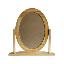 Oval Dressing Table Mirror - Pine -Home Furniture 12879291 1334863710658063