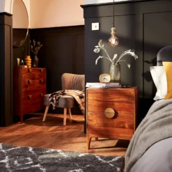 Ridged Glass Vase - Smoke -Home Furniture 12879297 2914931697709503