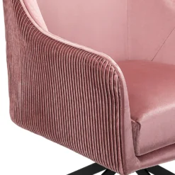 Pia Pleat Swivel Chair - Rose -Home Furniture 12882869 1324887373410543