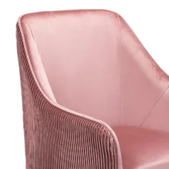 Pia Pleat Swivel Chair - Rose -Home Furniture 12882869 2114887373381713