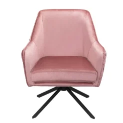 Pia Pleat Swivel Chair - Rose -Home Furniture 12882869 9754887373328589