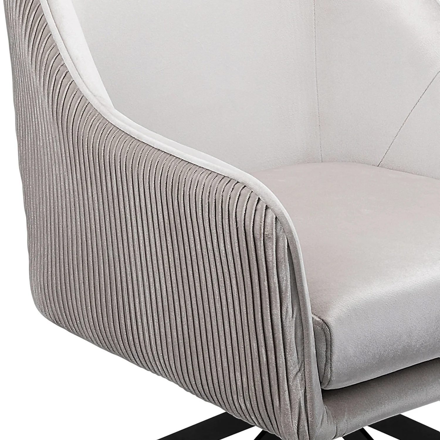 Pia Pleat Swivel Chair - Silver 7 Pia Pleat Swivel Chair - Silver - Image 5