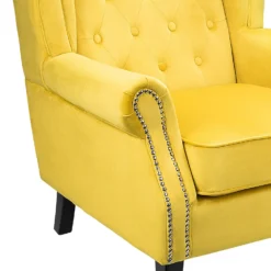 Chester Armchair - Mustard -Home Furniture 12882875 1394887372925968
