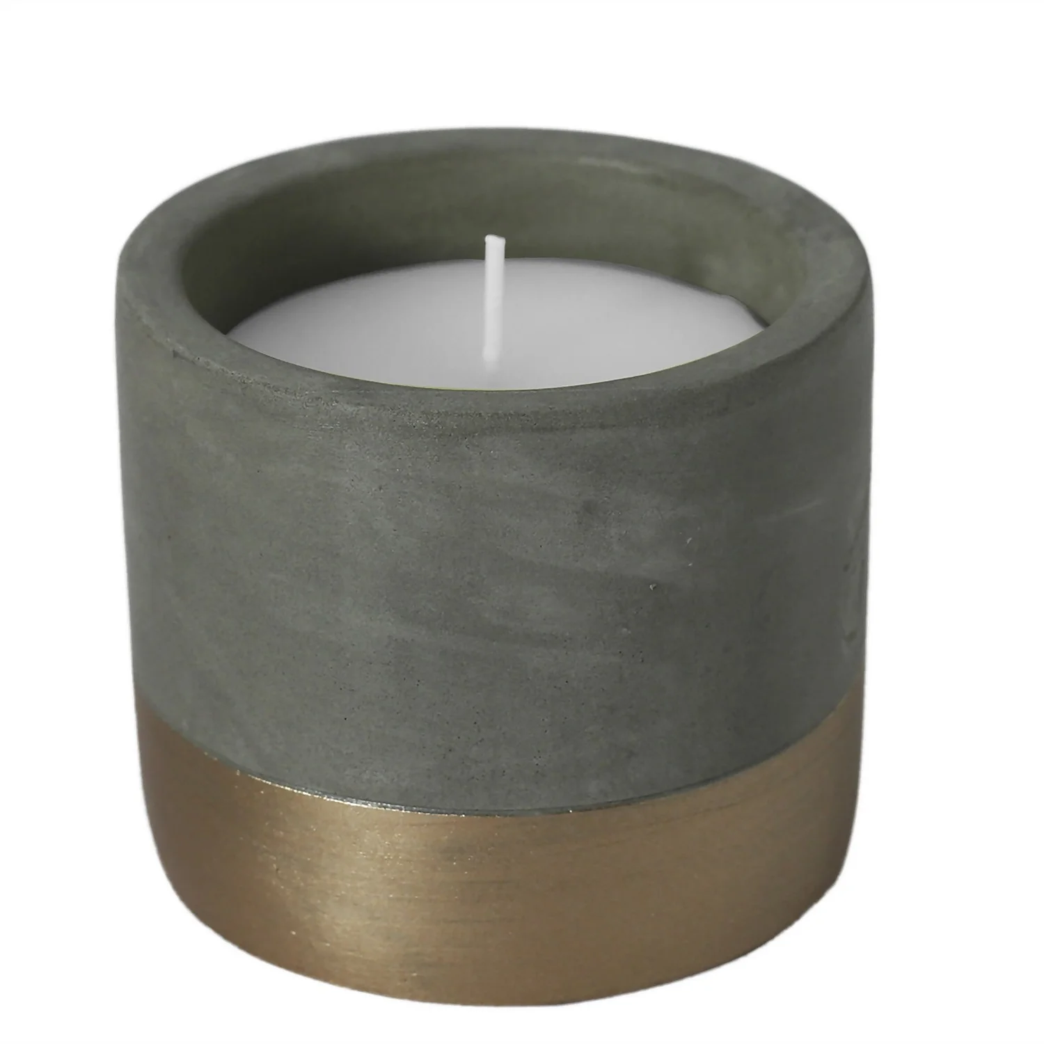 Biteshield Citronella Cement And Metallic Candle Pot 3 Biteshield Citronella Cement And Metallic Candle Pot
