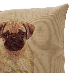 None Pug Tapestry Cushion - 45x45cm -Home Furniture 12886153 3034940700842565