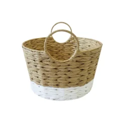 Round Natural White Paper Basket -Home Furniture 12886612 1434857031737012