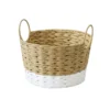 Round Natural White Paper Basket -Home Furniture 12886612 8834857031704585