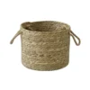 Natural Rush Basket With Rope Handles -Home Furniture 12886616 2044857031717578