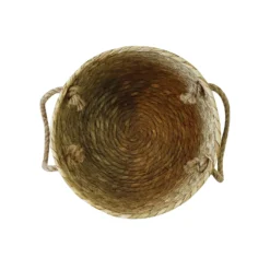 Natural Rush Basket With Rope Handles -Home Furniture 12886616 2854857031760925